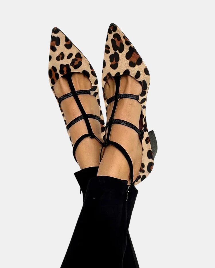 Bridget | Bailarinas Leopardo de Tacón