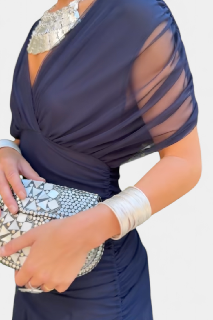 Florena | Vestido Maxi Floral con Escote en V